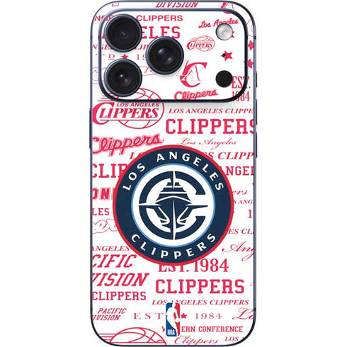NBA Los Angeles Clippers Blast Logos iPhone 17 Pro Skin