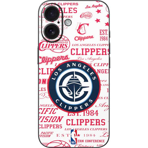 NBA Los Angeles Clippers Blast Logos iPhone 17 Skin