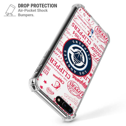NBA Los Angeles Clippers Blast Logos iPhone 7/8 Plus Clear Case