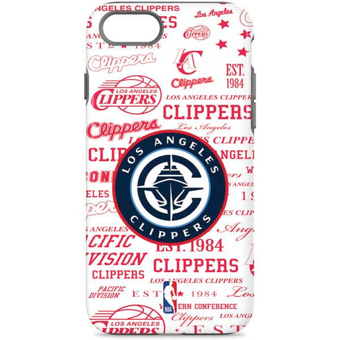 NBA Los Angeles Clippers Blast Logos iPhone 7 Pro Case