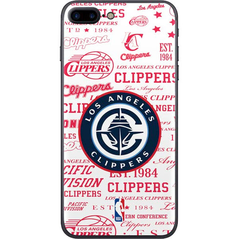 NBA Los Angeles Clippers Blast Logos iPhone 8 Plus Skin