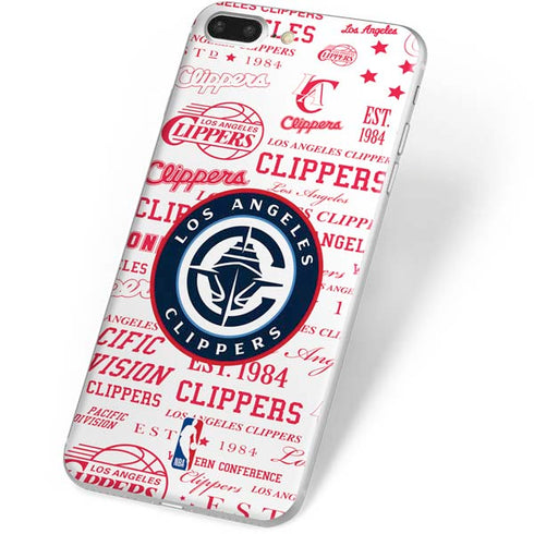 NBA Los Angeles Clippers Blast Logos iPhone 8 Plus Skin