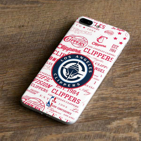 NBA Los Angeles Clippers Blast Logos iPhone 8 Plus Skin