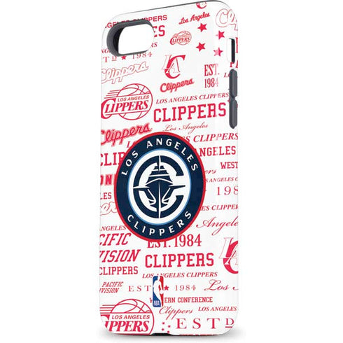 NBA Los Angeles Clippers Blast Logos iPhone 8 Pro Case