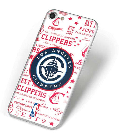 NBA Los Angeles Clippers Blast Logos iPhone 8 Skin