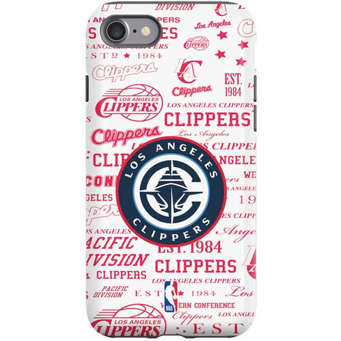 NBA Los Angeles Clippers Blast Logos iPhone SE (2nd & 3rd Gen) Pro Case
