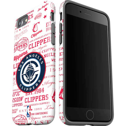 NBA Los Angeles Clippers Blast Logos iPhone SE (2nd & 3rd Gen) Pro Case