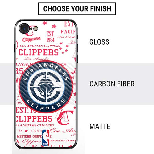 NBA Los Angeles Clippers Blast Logos iPhone SE (2nd & 3rd Gen) Skin