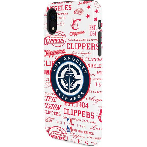 NBA Los Angeles Clippers Blast Logos iPhone XR Pro Case