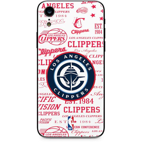 NBA Los Angeles Clippers Blast Logos iPhone XR Skin