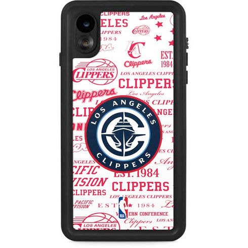 NBA Los Angeles Clippers Blast Logos iPhone XR Waterproof Case