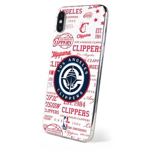 NBA Los Angeles Clippers Blast Logos iPhone XS Max Skin