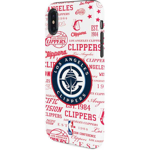 NBA Los Angeles Clippers Blast Logos iPhone XS Pro Case