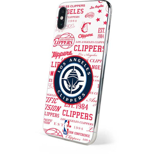 NBA Los Angeles Clippers Blast Logos iPhone XS Skin