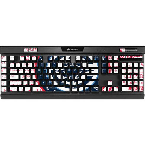 NBA Los Angeles Clippers Blast Logos K95 RGB PLATINUM Mechanical Gaming Keyboard Skin