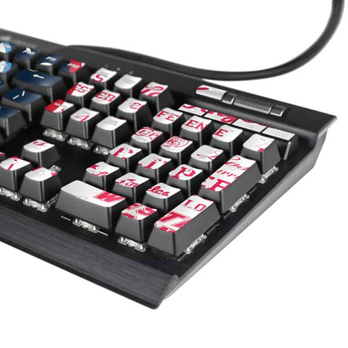 NBA Los Angeles Clippers Blast Logos K95 RGB PLATINUM Mechanical Gaming Keyboard Skin