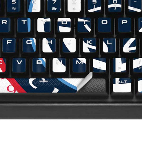 NBA Los Angeles Clippers Blast Logos K95 RGB PLATINUM Mechanical Gaming Keyboard Skin