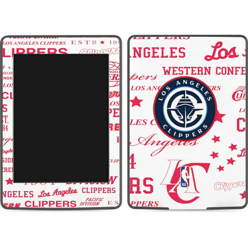 NBA Los Angeles Clippers Blast Logos Amazon Kindle Skin
