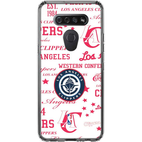 NBA Los Angeles Clippers Blast Logos LG K51/Q51 Clear Case