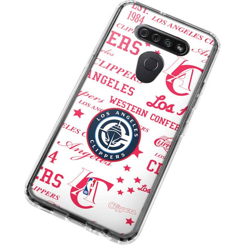 NBA Los Angeles Clippers Blast Logos LG K51/Q51 Clear Case