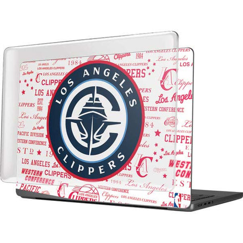 NBA Los Angeles Clippers Blast Logos MacBook Pro 14in (2021-24) Case plus Skin