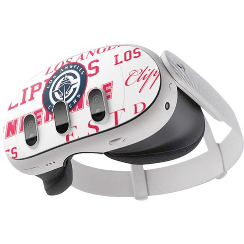 NBA Los Angeles Clippers Blast Logos Meta Quest 3 Skin