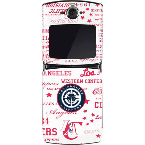 NBA Los Angeles Clippers Blast Logos Motorola RAZR Skin