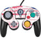 NBA Los Angeles Clippers Blast Logos Nintendo GameCube Controller Skin