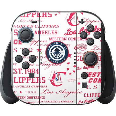 NBA Los Angeles Clippers Blast Logos Nintendo Switch 2 (2025) with Joy-Con Skin