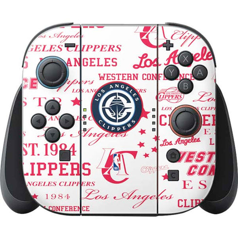 NBA Los Angeles Clippers Blast Logos Nintendo Skins