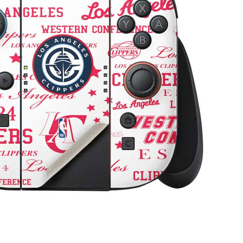 NBA Los Angeles Clippers Blast Logos Nintendo Switch 2 (2025) Joy-Con Controller Skin