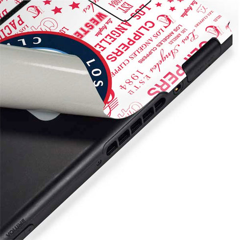 NBA Los Angeles Clippers Blast Logos Nintendo Switch Bundle Skin