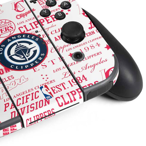 NBA Los Angeles Clippers Blast Logos Nintendo Switch Bundle Skin
