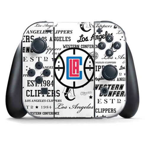 NBA Los Angeles Clippers Blast Logos Nintendo Switch (2017-2021) Joy-Con Controller Skin