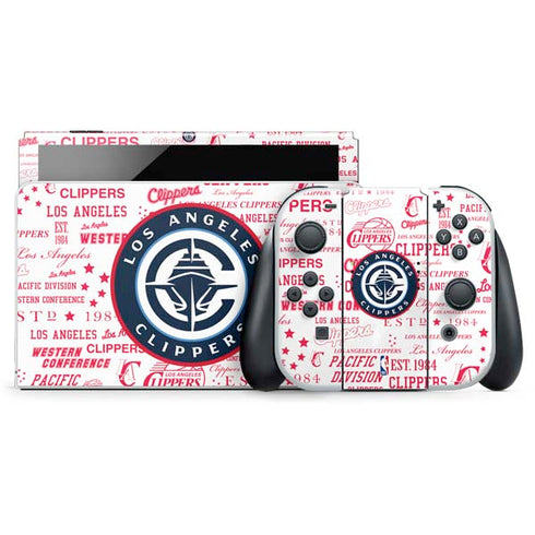 NBA Los Angeles Clippers Blast Logos Nintendo Skins