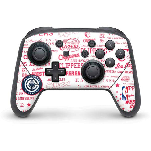 NBA Los Angeles Clippers Blast Logos Nintendo Skins