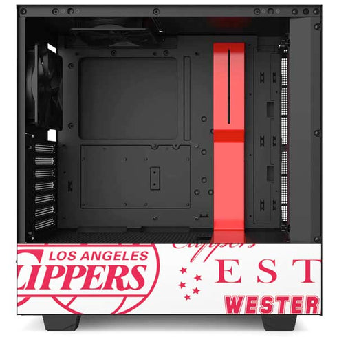 NBA Los Angeles Clippers Blast Logos NZXT H510 Compact ATX Mid-Tower Case Skin