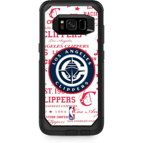 NBA Los Angeles Clippers Blast Logos Otterbox Commuter Galaxy Skin