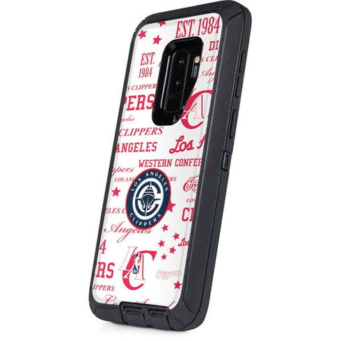 NBA Los Angeles Clippers Blast Logos Otterbox Defender Galaxy Skin