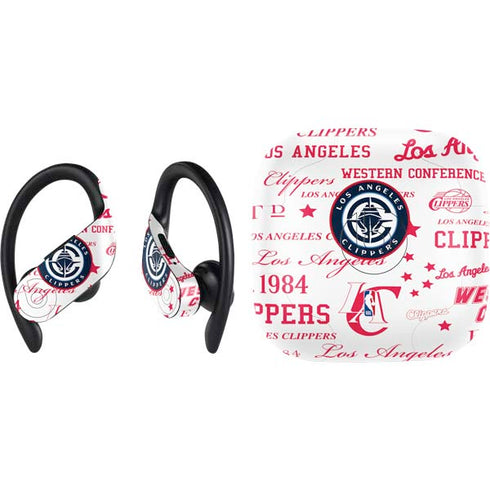 NBA Los Angeles Clippers Blast Logos PowerBeats Pro Skin