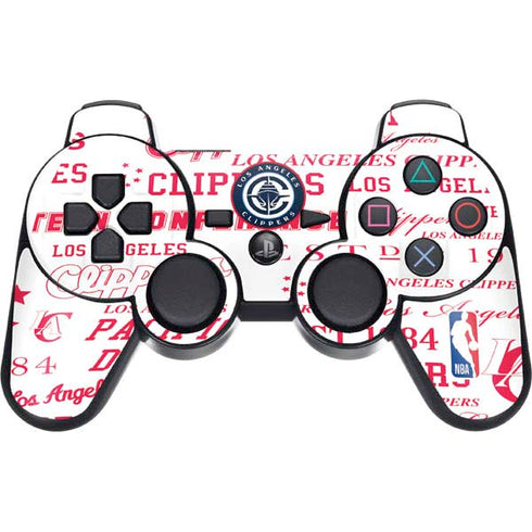 NBA Los Angeles Clippers Blast Logos PS3 Dual Shock wireless controller Skin