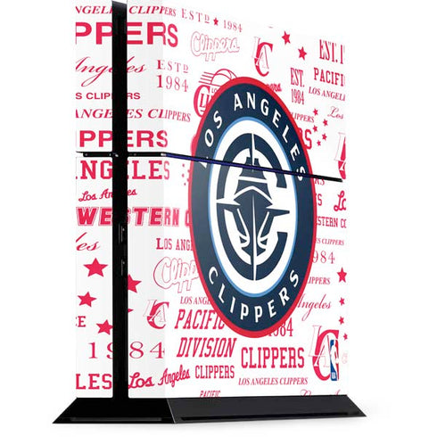 NBA Los Angeles Clippers Blast Logos PS4 Console Skin