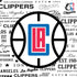 NBA Los Angeles Clippers Blast Logos PS4 Controller Skin