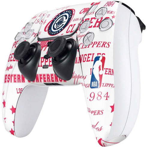 NBA Los Angeles Clippers Blast Logos PS5 Controller Skin