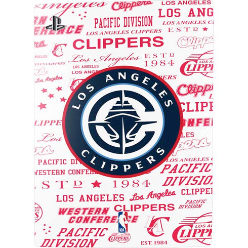 NBA Los Angeles Clippers Blast Logos PS5 Digital Edition Console Skin