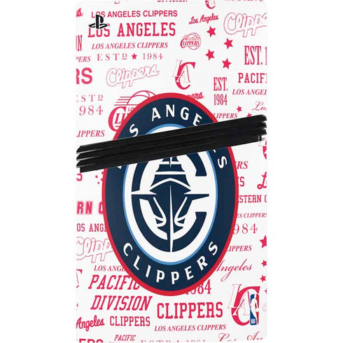 NBA Los Angeles Clippers Blast Logos PS5 Pro Console Skin