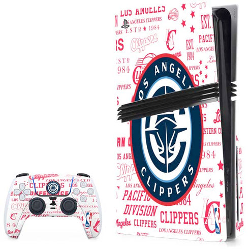 NBA Los Angeles Clippers Blast Logos PlayStation PS5 Skins