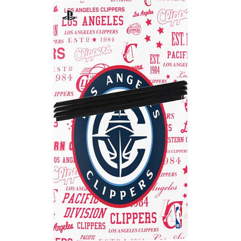 NBA Los Angeles Clippers Blast Logos PS5 Pro Disk Console Skin