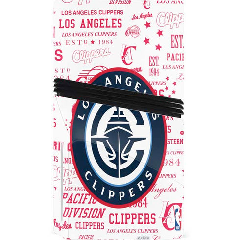 NBA Los Angeles Clippers Blast Logos PS5 Pro Disk Console Skin