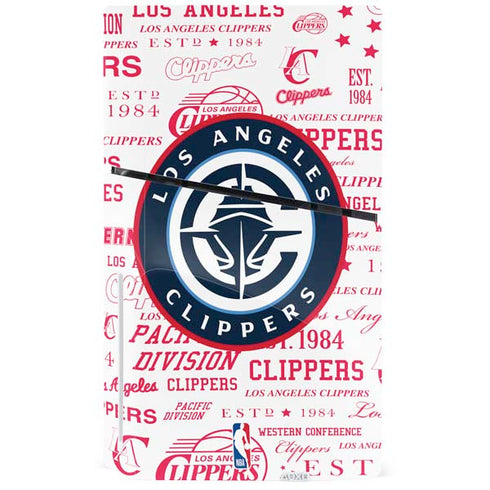 NBA Los Angeles Clippers Blast Logos PS5 Slim Disk Bundle Skin